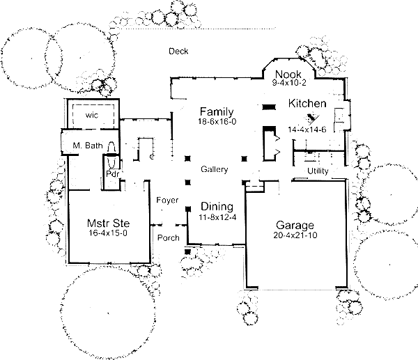 House Design - Traditional Floor Plan - Main Floor Plan #120-114