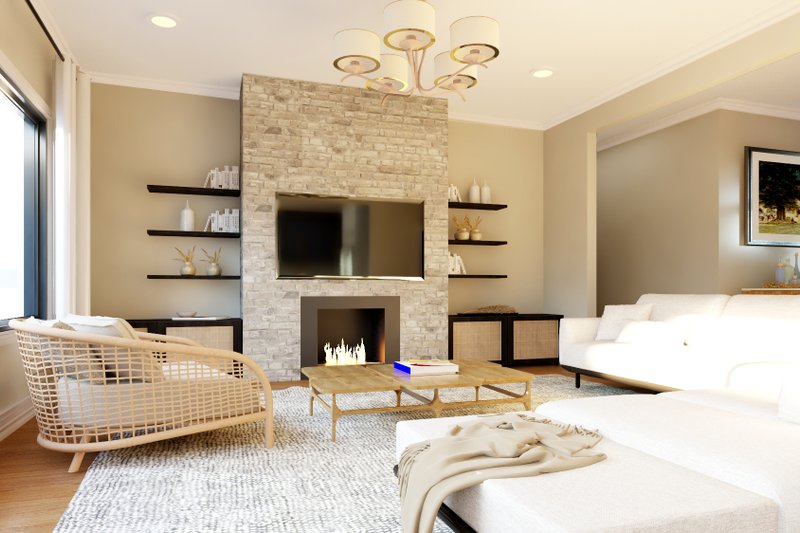 Home Plan - Interior - Family Room 4 for Ranch House Plan #1064-358 - 2 bed, 2.5 bath