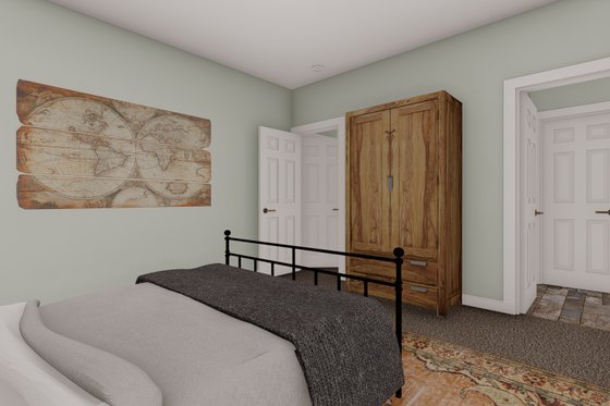 Interior - Master Bedroom 1 for Ranch House Plan #1060-103 - 3 bed, 2 bath