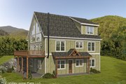 Country Style House Plan - 4 Beds 3 Baths 3050 Sq/Ft Plan #932-584 