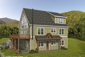 Country Exterior - Front Elevation Plan #932-584