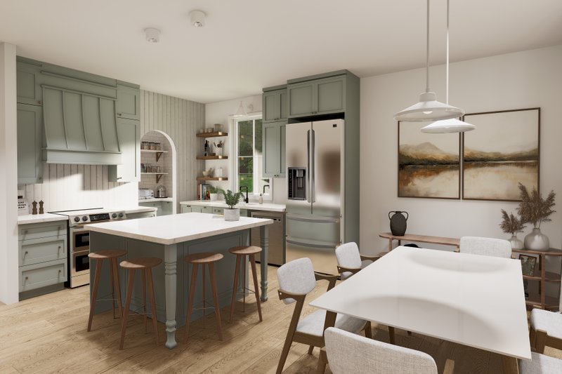 Dream House Plan - Interior - Dining Room for Contemporary House Plan #23-2825 - 3 bed, 1.5 bath