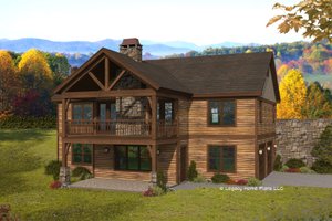 Country Exterior - Front Elevation Plan #932-383