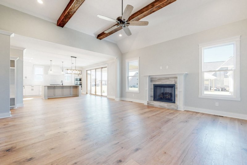 House Blueprint - Interior - Family Room for Farmhouse House Plan #927-1019 - 4 bed, 2.5 bath