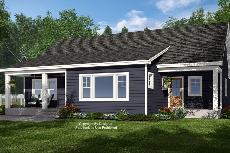 House Design - Exterior - Rear Elevation 2 for Craftsman House Plan #51-1397 - 3 bed, 2.5 bath