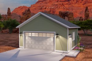 Exterior - Front Elevation 3 for Traditional House Plan #1060-125, 0 bath