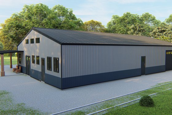 Exterior - Other Elevation 7 for Barndominium House Plan #1107-37 - 2 bed, 2.5 bath