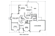 European Style House Plan - 4 Beds 4 Baths 3571 Sq/Ft Plan #67-156 