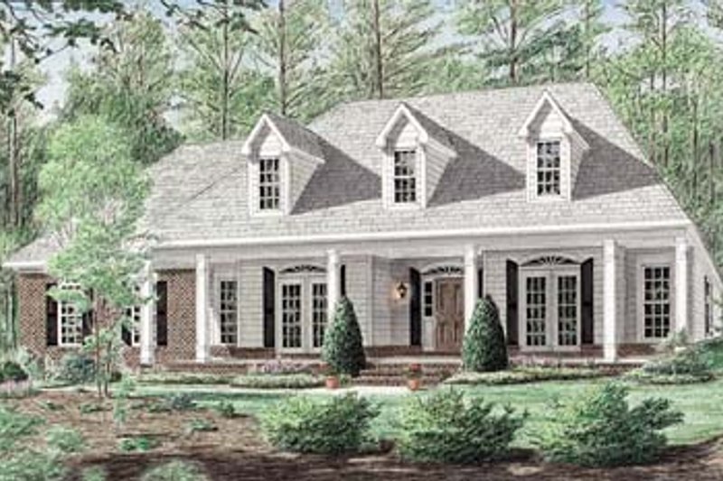 House Plan Design - Traditional Exterior - Front Elevation Plan #34-146