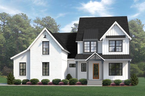Exterior - Front Elevation 3 for Traditional House Plan #1080-9 - 5 bed, 4.5 bath