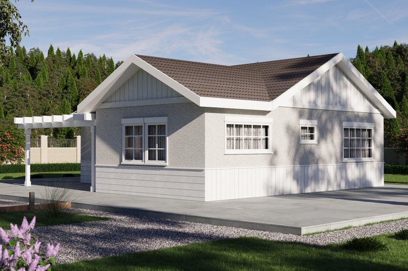 Dream House Plan - Exterior - Front Elevation 4 for Traditional House Plan #1106-157 - 2 bed, 2 bath