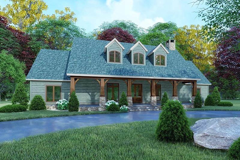 Home Plan - Farmhouse Exterior - Front Elevation Plan #923-161