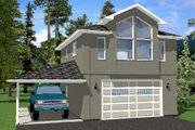 Traditional Style House Plan - 1 Beds 1 Baths 833 Sq/Ft Plan #126-164 