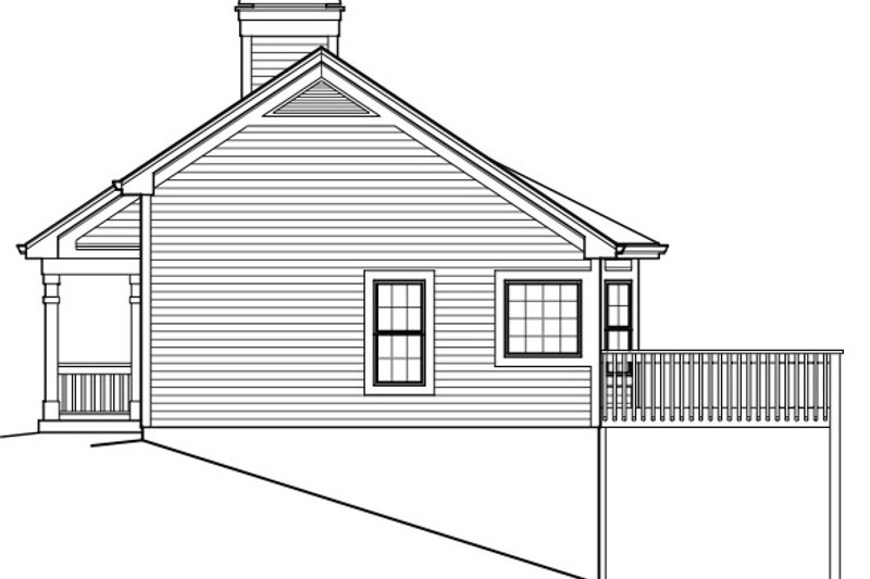 House Blueprint - 1680 square foot garage under traditional house plan