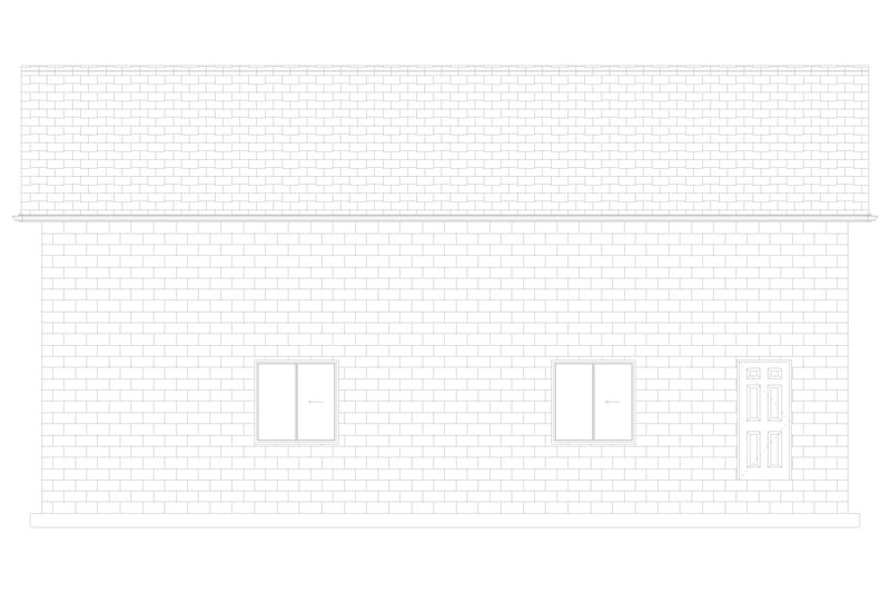 House Plan Design - Exterior - Other Elevation 2 for Traditional House Plan #1060-88, 0 bath