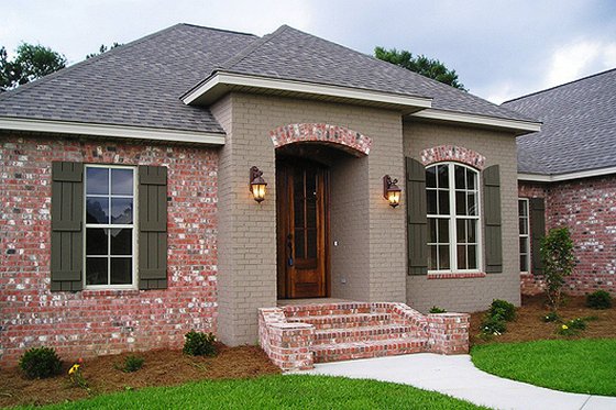Exterior - Front Elevation 3 for European House Plan #430-52 - 3 bed, 2 bath