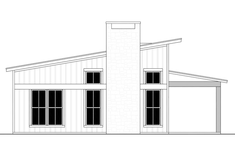 House Blueprint - Exterior - Other Elevation for Barndominium House Plan #430-394 - 2 bed, 2 bath
