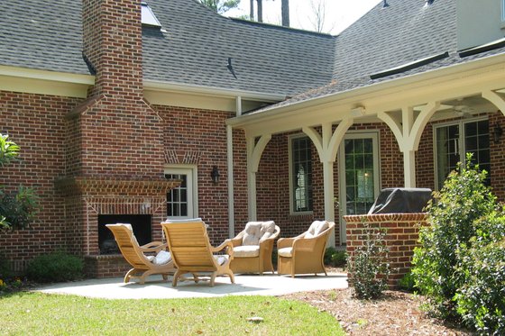 Exterior - Rear Elevation 1 for European House Plan #1054-67 - 5 bed, 4.5 bath