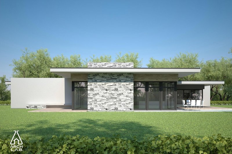 House Blueprint - Exterior - Other Elevation 2 for Modern House Plan #552-4 - 3 bed, 2 bath