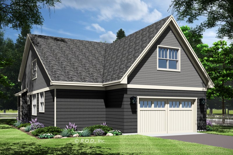 House Design - Exterior - Rear Elevation for Traditional House Plan #51-1257 - 3 bed, 3.5 bath