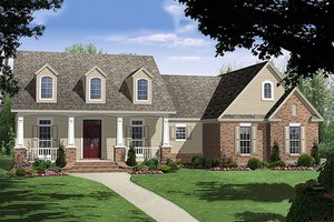Traditional Exterior - Front Elevation Plan #21-221