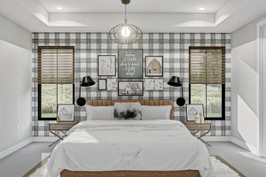 Interior - Master Bedroom 1 for Barndominium House Plan #455-250 - 4 bed, 3.5 bath