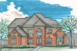 Traditional Exterior - Front Elevation Plan #136-104