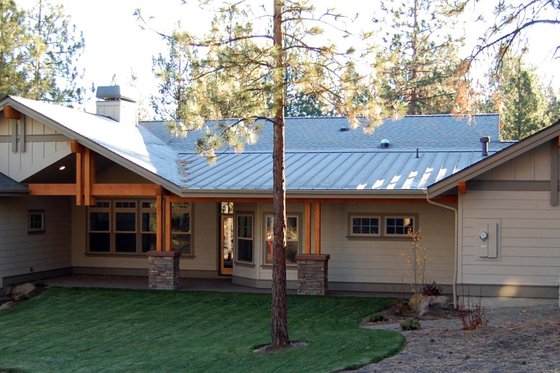 Exterior - Rear Elevation for Craftsman House Plan #895-36 - 3 bed, 2.5 bath