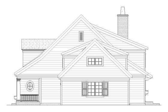 Exterior - Other Elevation 1 for Farmhouse House Plan #901-5 - 3 bed, 2.5 bath