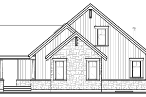Exterior - Rear Elevation for Cottage House Plan #23-2266 - 3 bed, 2 bath