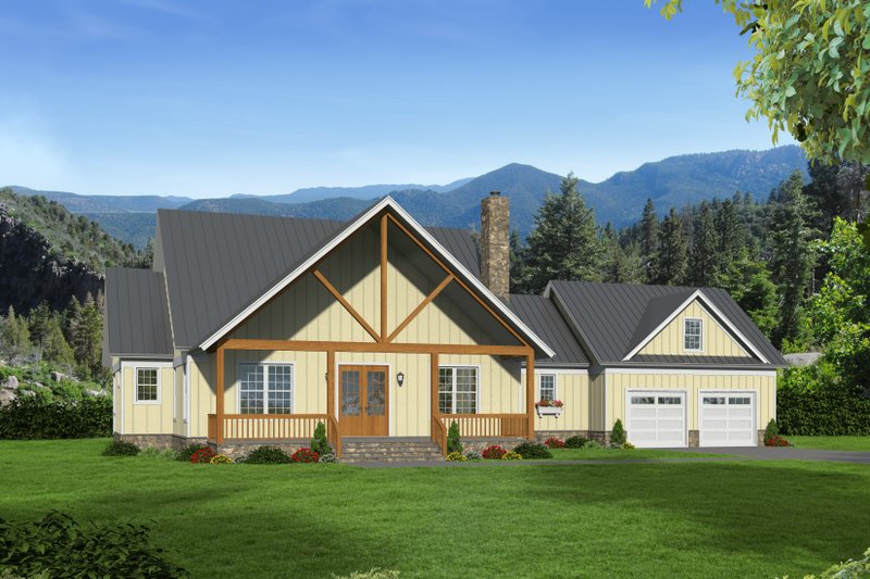 Home Plan - Country Exterior - Front Elevation Plan #932-146