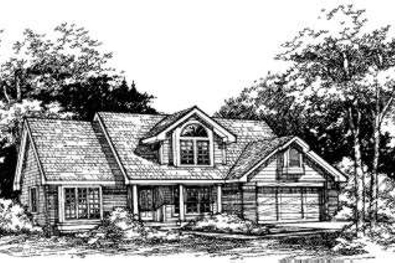 House Blueprint - Exterior - Other Elevation for Traditional House Plan #320-115 - 3 bed, 2.5 bath
