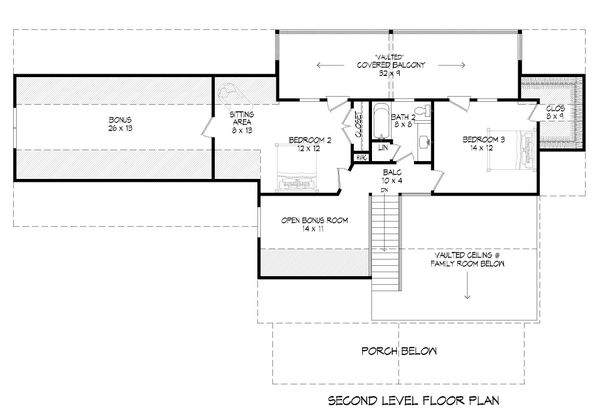 Dream House Plan - Country Floor Plan - Upper Floor Plan #932-360