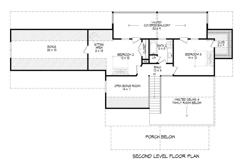 Dream House Plan - Floor Plan - Upper Floor for Country House Plan #932-360 - 3 bed, 2.5 bath