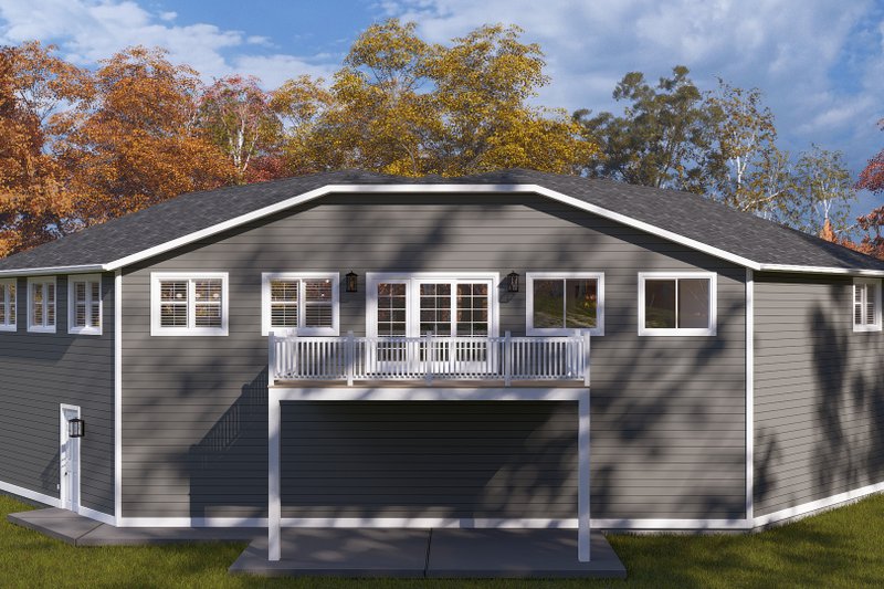 House Design - Exterior - Rear Elevation 1 for Barndominium House Plan #1060-339 - 2 bed, 1.5 bath