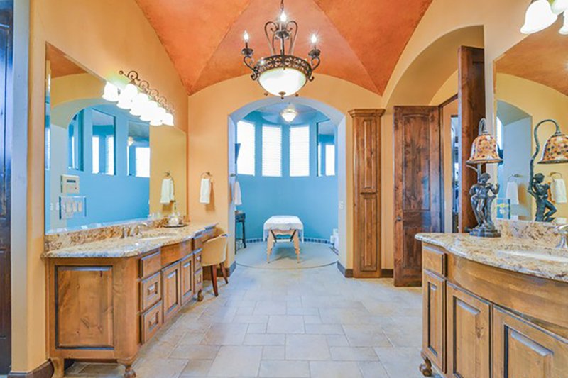 Home Plan - Interior - Master Bathroom for Mediterranean House Plan #80-199 - 4 bed, 5 bath