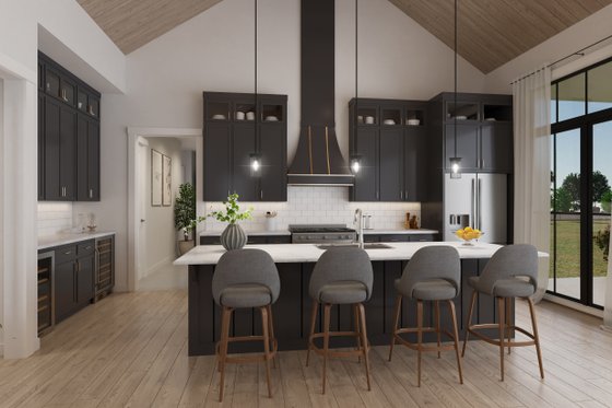 Interior - Kitchen for Barndominium House Plan #430-363 - 4 bed, 3.5 bath