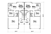 European Style House Plan - 4 Beds 2.5 Baths 4002 Sq/Ft Plan #20-2137 