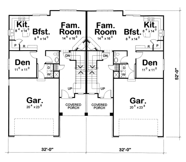 European Floor Plan - Main Floor Plan #20-2137