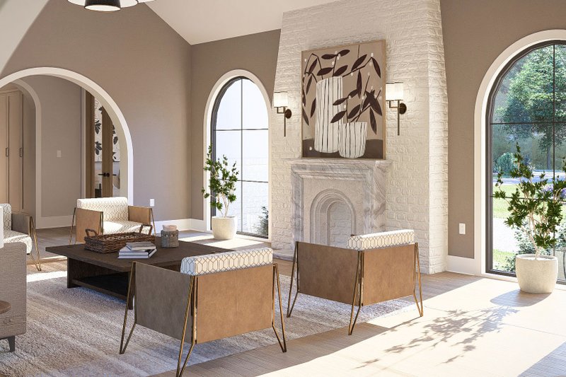 Dream House Plan - Interior - Family Room for Cottage House Plan #455-696 - 3 bed, 4 bath