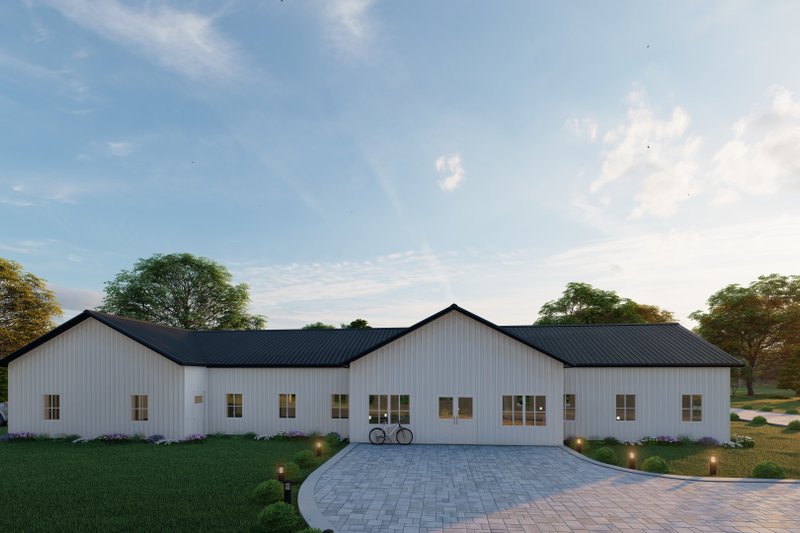Dream House Plan - Exterior - Other Elevation 5 for Barndominium House Plan #1107-40 - 3 bed, 3 bath