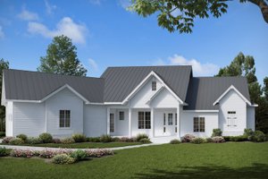 House Blueprint - Farmhouse Exterior - Front Elevation Plan #54-383