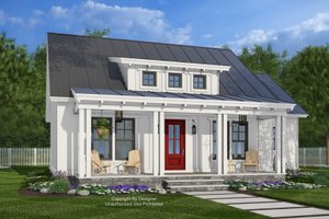 Bungalow Exterior - Front Elevation Plan #51-1447