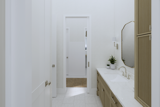 Interior - Bathroom 1 for Farmhouse House Plan #1114-105 - 2 bed, 1 bath