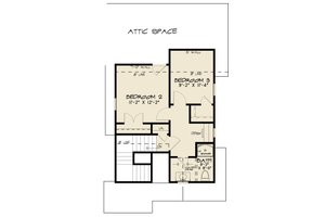Floor Plan - Upper Floor for European House Plan #923-285 - 3 bed, 2.5 bath
