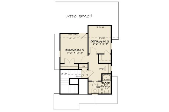 Floor Plan - Upper Floor for European House Plan #923-285 - 3 bed, 2.5 bath