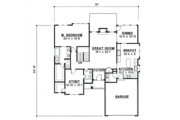 Traditional Style House Plan - 4 Beds 3 Baths 2356 Sq/Ft Plan #67-316 Floor 