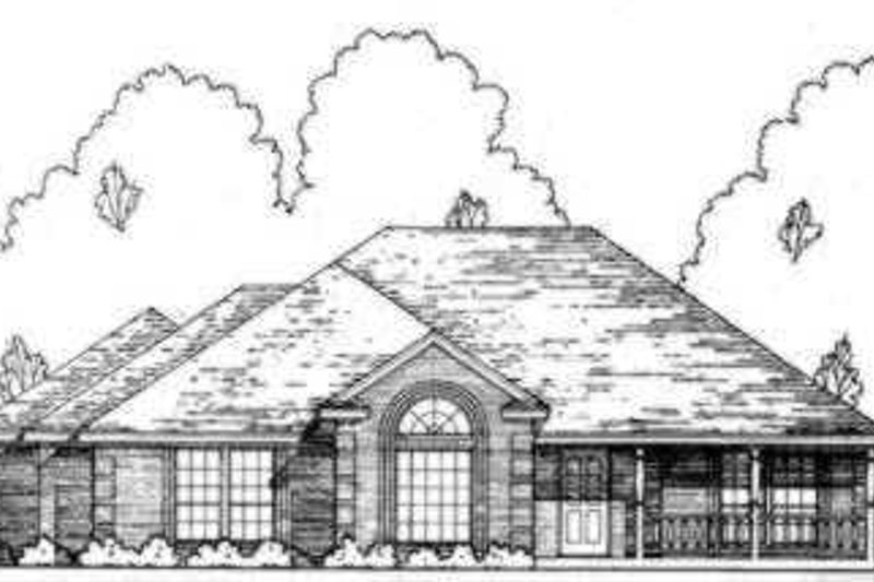 Exterior - Front Elevation 2 for Traditional House Plan #40-301 - 3 bed, 2 bath
