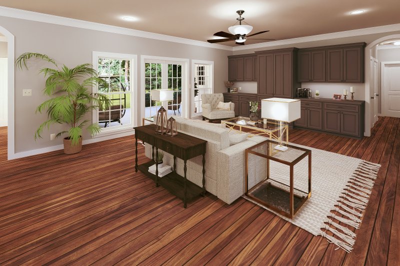 Dream House Plan - Interior - Family Room 1 for Southern House Plan #44-189 - 3 bed, 2.5 bath