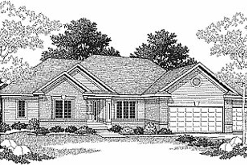 Dream House Plan - Traditional Exterior - Front Elevation Plan #70-177